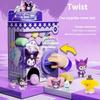 Sanrio Детский мультфильм Мелодия Крутящаяся машина для яиц Мини-кукла Хватающая куклу машина Сделай сам Веселое яйцо Слепая коробка Игрушка Детские подарки-сюрпризы