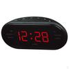Цифровой светодиодный дисплей Часы AM FM Радио Будильник с двумя ЕС Красный