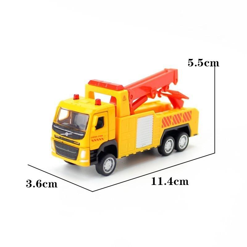 Car Model Alloy Rescue Crane Vehicle With Door Opening Design For Childrens Gift