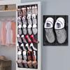Wall Storage Bag 28 Mesh Pockets Store Shoes Multi Compartments Convenient Wall-mounted Wall Storage Bag Household Supplies