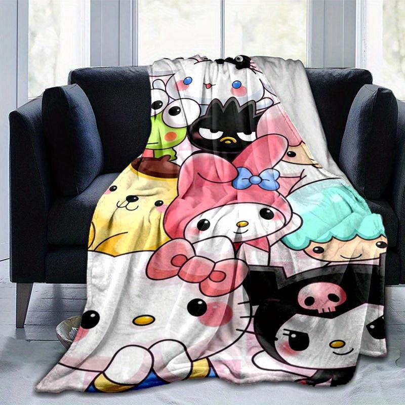 1pc. Cute Cartoon Characters Plush Blanket - Perfect for Home, Office, Outdoor Use, Gift Idea, Suitable for Al