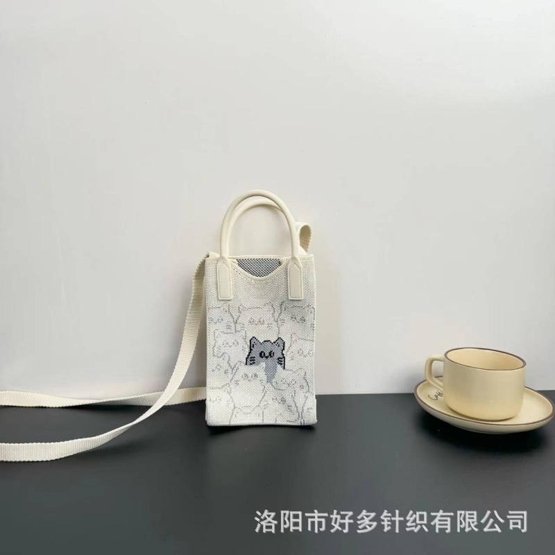 Премиальный сенсорный ns сумка для мобильного телефона новая мультяшная вязаная сумка дофаминовая ниша универсальная сумка-мессенджер через плечо сумочка