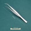 Пинцеты из нержавеющей стали с нескользящими наконечниками, изогнутая и прямая головка, для офтальмологии и ремонта электрооборудования, длинный зажим для водных растений, доставка поштучно