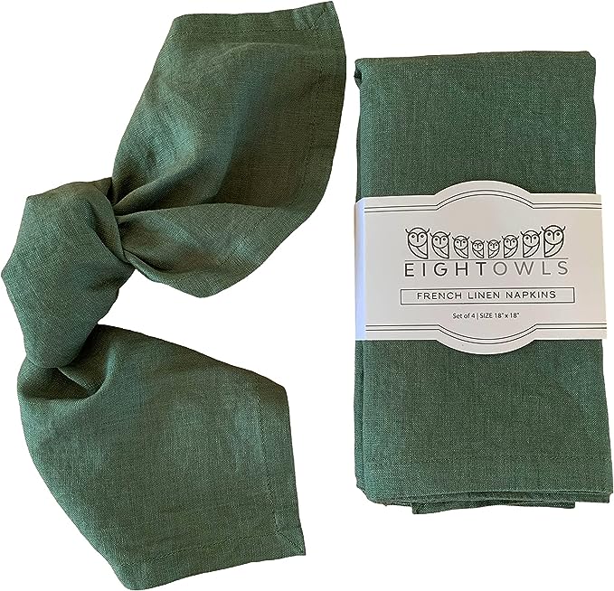 Plain Sage Green Embellish Kitchen Napkins Cloth Restaurant Wedding Table Decor Custom Reusable Cotton Tea Towel Linen Napkins