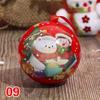 1PC Kids Favors Mini Tin Box Round Empty Case Santa Printing Candy Storage Case Round Ball Shaped