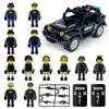MOC Black SWAT Small Pellet Building Block Doll Police Car Off-road Vehicle Boy Military Set Building Toy