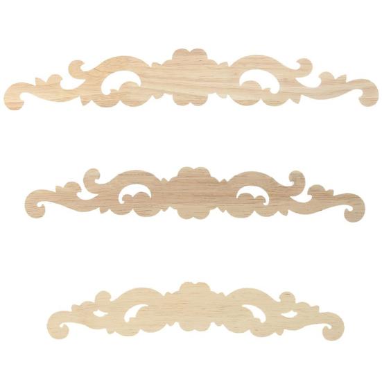 Деревянная резная угловая аппликация в европейском стиле, дверная мебель, декор шкафа