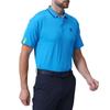 FootJoy FJ Motif Jacquard Short Sleeve Mesh Polo Shirt, Neo Blue, Men's, Size L, FJ-S24-S03, 81816-L