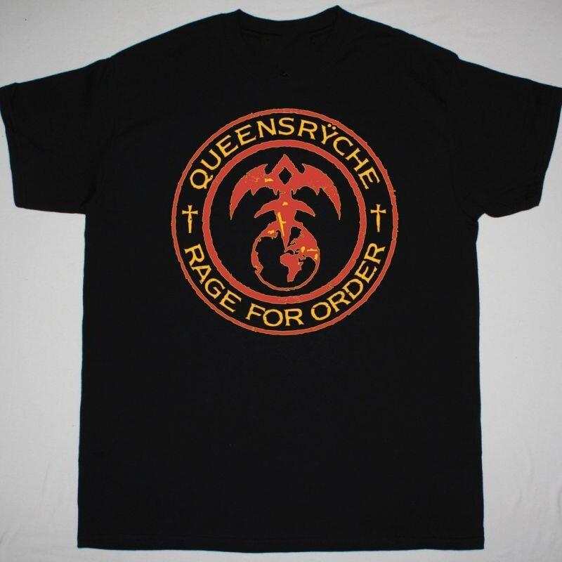 QUEENSRYCHE RAGE FOR ORDER Cotton All Size Black Unisex Tee Shirt TR174