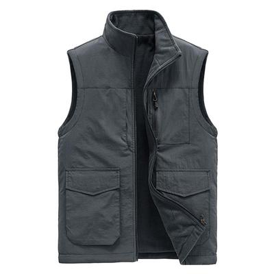 Открытый плюшевый инструмент для бизнеса, повседневный мужской жилет, камзол