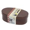 Tanaka Hashiten Wood Grain Bento Box with Wappa Design (Oval)