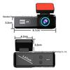 1.47-Inch 4K HD WIFI Dash Cam with GPS, Wireless Dual Lens for Front and Rear Recording