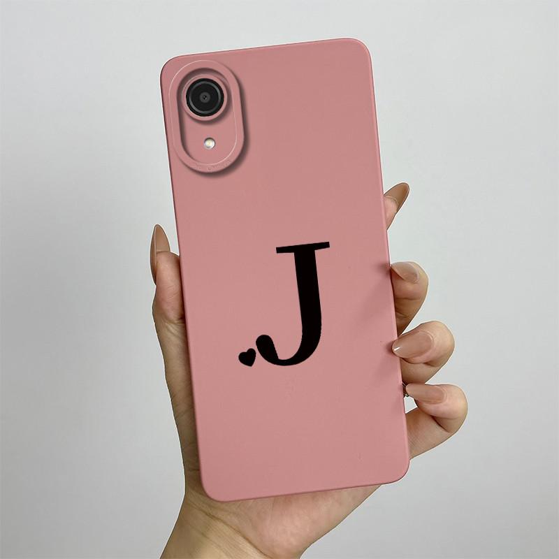 For Samsung A03 Core Case Galaxy A03 Core Cover SM-A032F SM-A032F SM-A032 Luxury Letters Square Phone Case Shockproof Back Cover