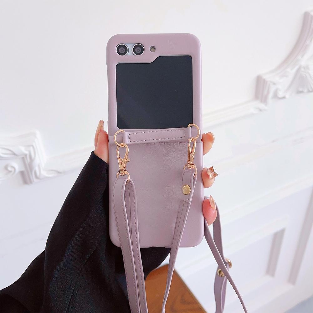 Чехол со съемным ремешком через плечо и регулируемой длиной для Samsung Galaxy Z Flip 5 4 3 S23 S22 Ultra Plus S23 FE A52 A53 A54 A24 A25/iphone 15 14 13 12