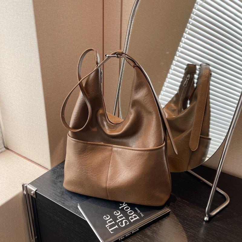 Retro Underarm Bag Women's New Versatile Fashion Tote Bag Niche Large Capacity Mother and Child Shoulder Bag