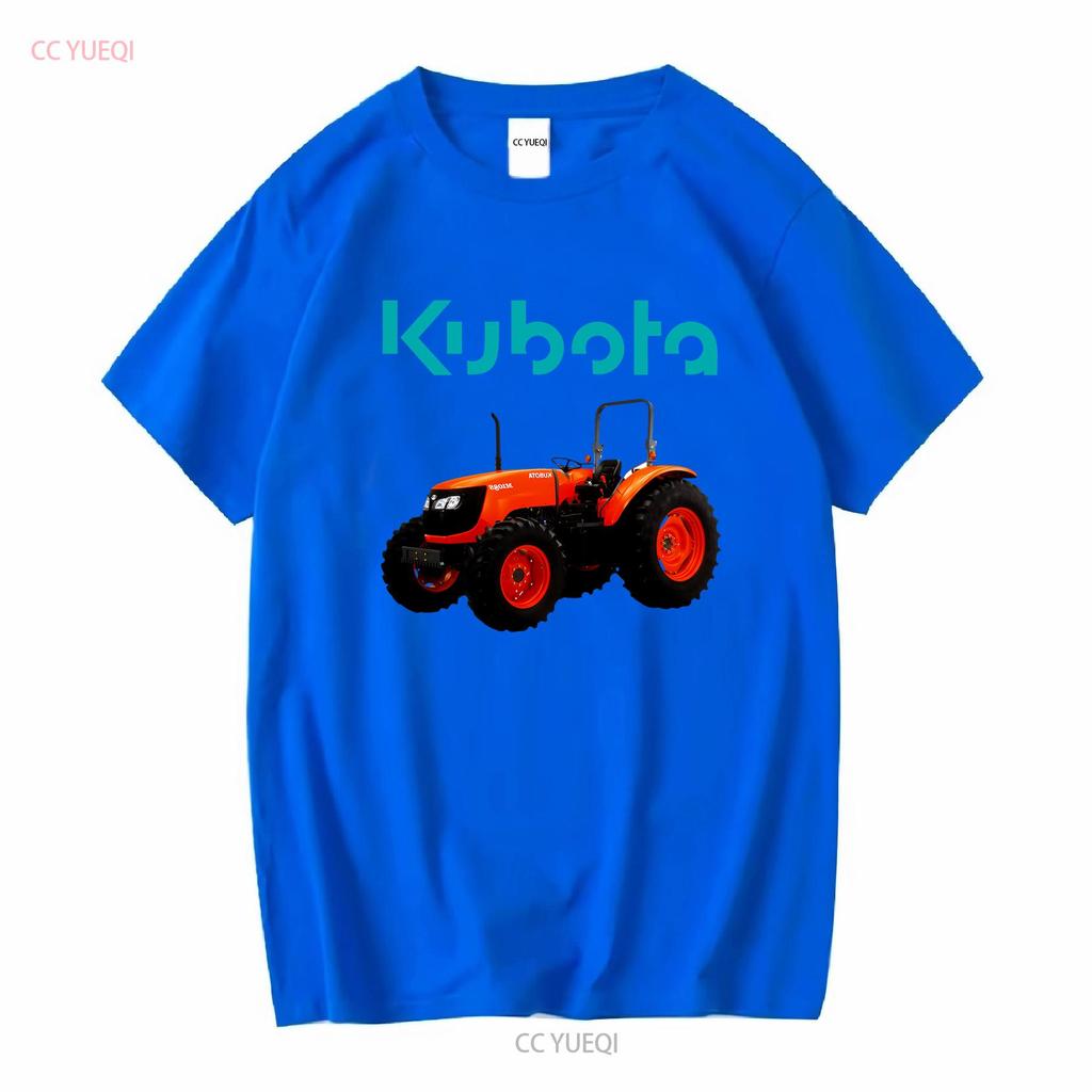 Мужская черная футболка с логотипом трактора Kubota, размер от S до 3XL, винтажная, стильная, повседневная, дизайнерская одежда, мягкая