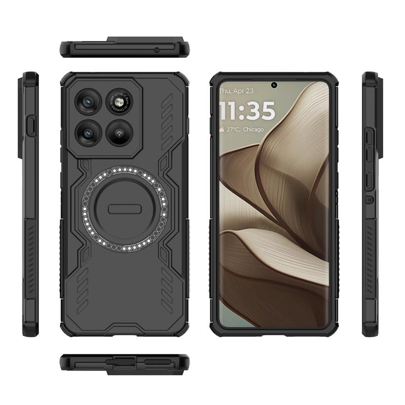 For Motorola Moto X70 Air Case For Moto X70 Air Anti-knock Armor Magnetic Adsorption Wireless Charge Cover For Moto X70 Air Case