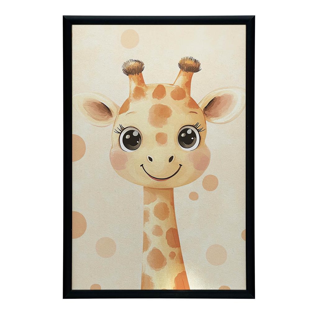 Plakat Żyrafa Z Kropkami Plakat Żyrafa Z Kropkami, 70X100 Cm, Bez Ramy, Płótno Premium Na Blejtramie