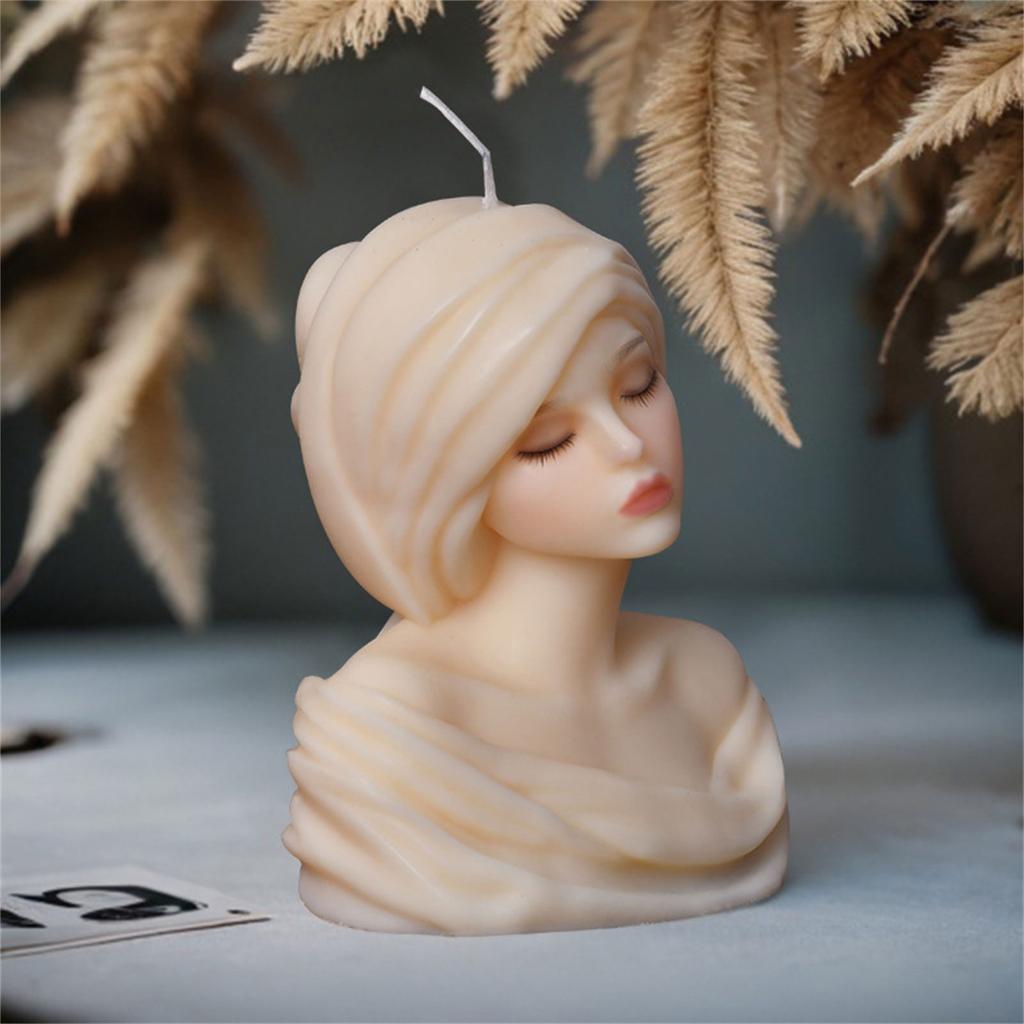 Силиконовые формы Портрет девочки Формы для свечей Формы для ручных украшений Формы для эпоксидной смолы Формы для гипса для изготовления свечей