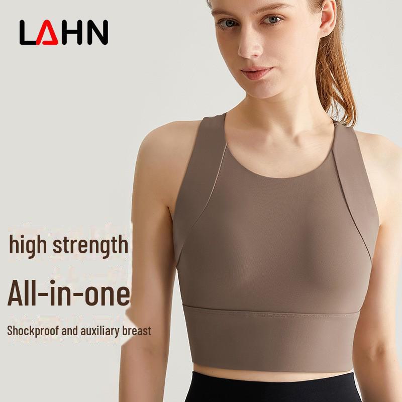 Женский жилет для фитнеса LAHN с высокой поддержкой и фиксированными чашечками