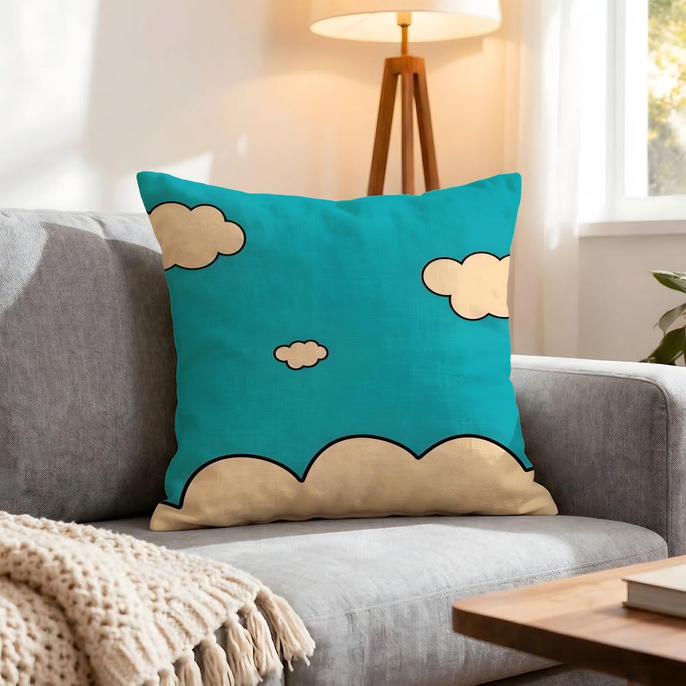 Texture White cloud texture Cushion Cover Pcs Decorative Covers Soft Cushion Case for Sofa Couch Decor x x Pillowcases