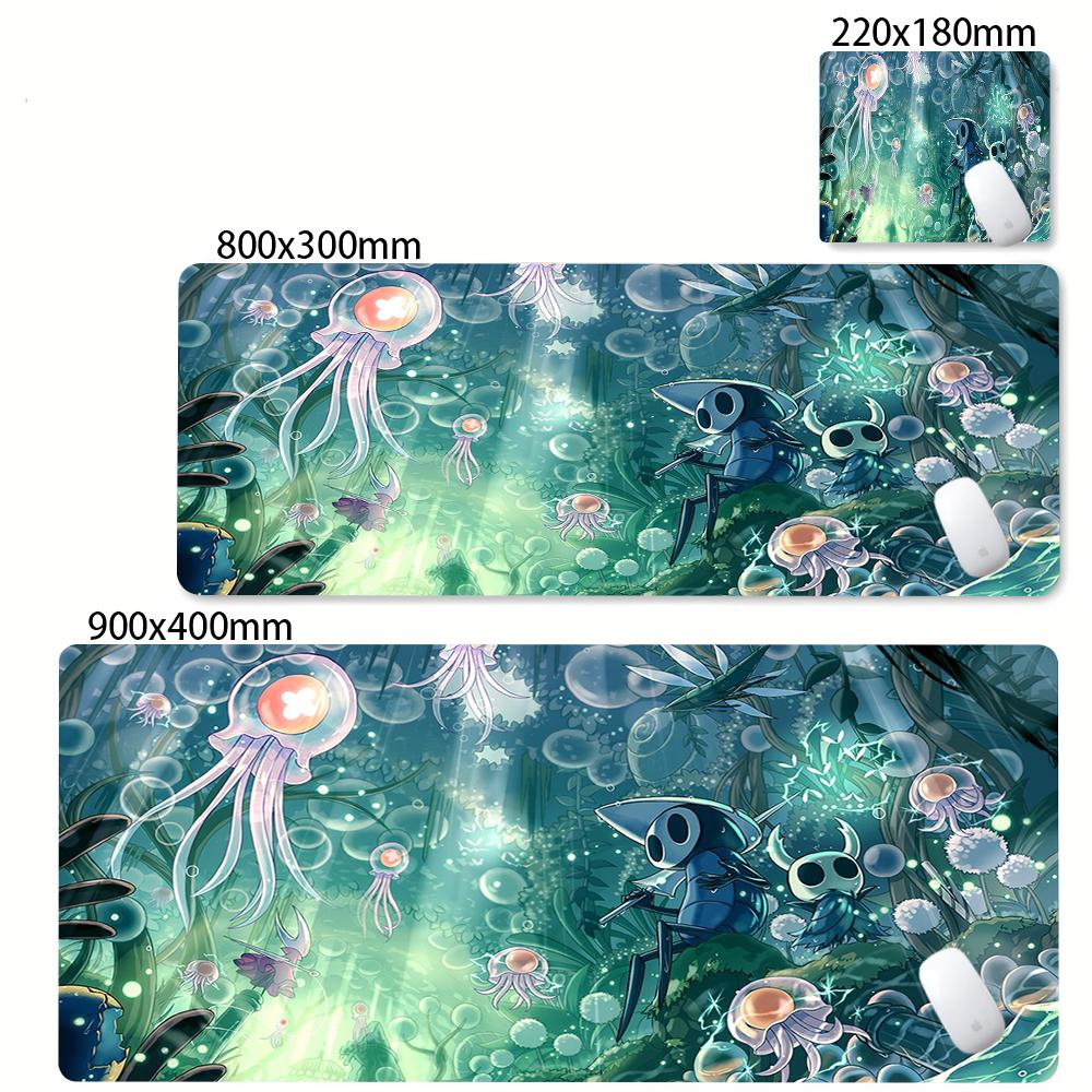 Large PC Rubber Mousepad Gaming Stitch Edge Thicken Mouse Mat XXL Anime Hollow Knight Rubber Non-slip Keyboard Laptop Mausepads