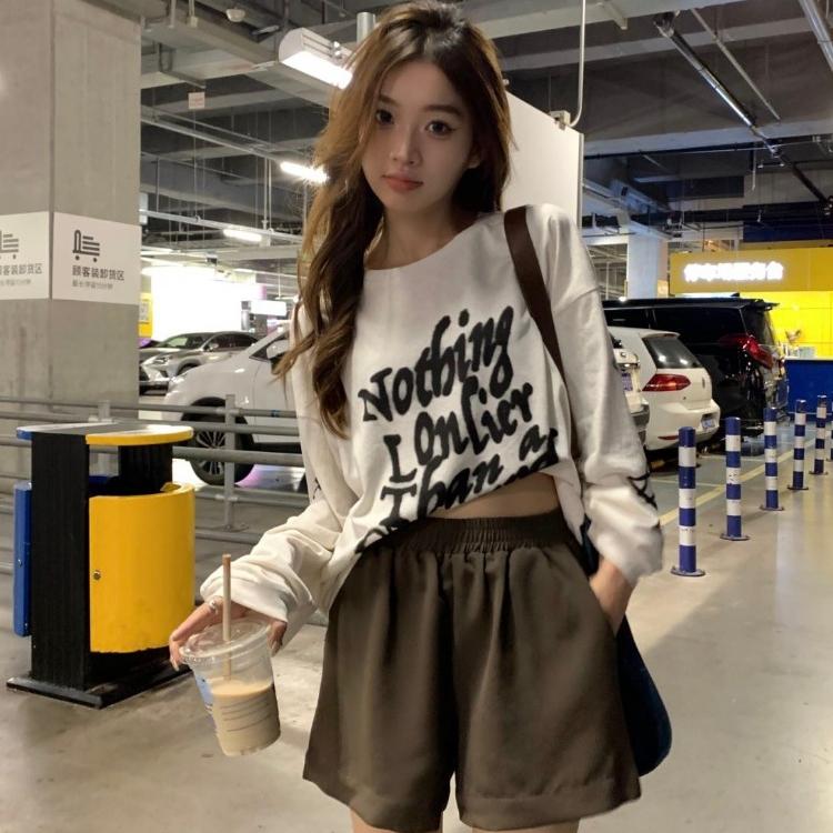 Винтажные футболки с рисунком, женские уличные футболки Y2k, корейский стиль, хиппи, гранж, большие хлопковые футболки, белый топ с длинными рукавами