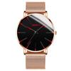 Stylish Men's Quartz Watch with Mesh Band Fashionable  Business Dress Watch