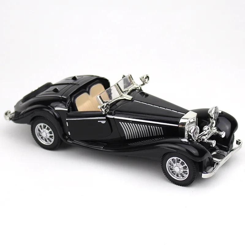 1/28 Alloy Vintage Car Retro 500K Car Model Static Collection Gift Cake Ornaments