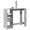 VidaXL Bar Table with Shelf Concrete Grey Engineered Wood, Pub Table, High Table, Bar Stool Table, Table of 854394