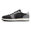 Кроссовки унисекс Air Jordan 1 Retro Low OG EX Dark Smoke Grey Черный Светло-Дымчато-Серый Парус DV0982-006