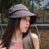 Summer Korean Style Thin Bubble Yarn Baseball Cap Empty Top Hat Fashionable Casual Sun Protection Hat Foldable Baseball Sun Hat
