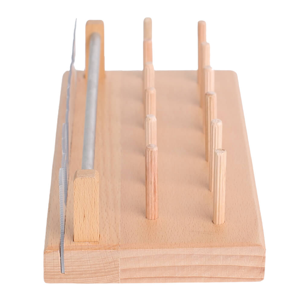 Raprance Wooden Spools Thread Holder Stand, Thread Organizer for Fly Fishing Tying Materials
