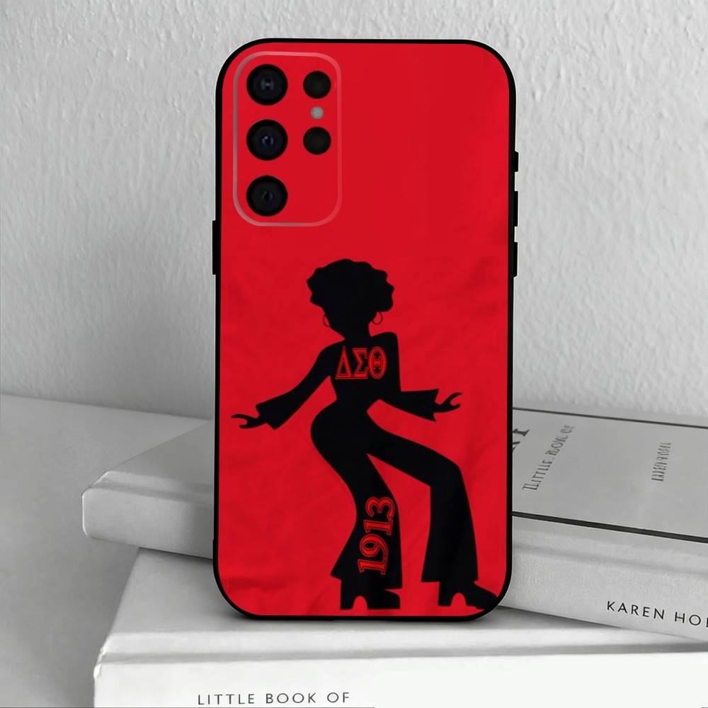 D-Delta S-Sigma T-Theta-A Phone Case For Samsung S25,24,23,22,30,21,10,9,Ultra,Plus,Lite,FE,4,5 G Soft Black Case
