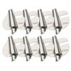 8pcs Stainless Steel Sewing Rolled Hemmer Foot 3mm-10mm Universal Sewing Machine Presser Foot DIY Crafts Hemming Puller Tool