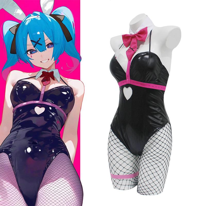 Playboy Bunny New Hatsune Miku Cosplay Anime Costume Set  Hatsune Miku Rabbit Hole