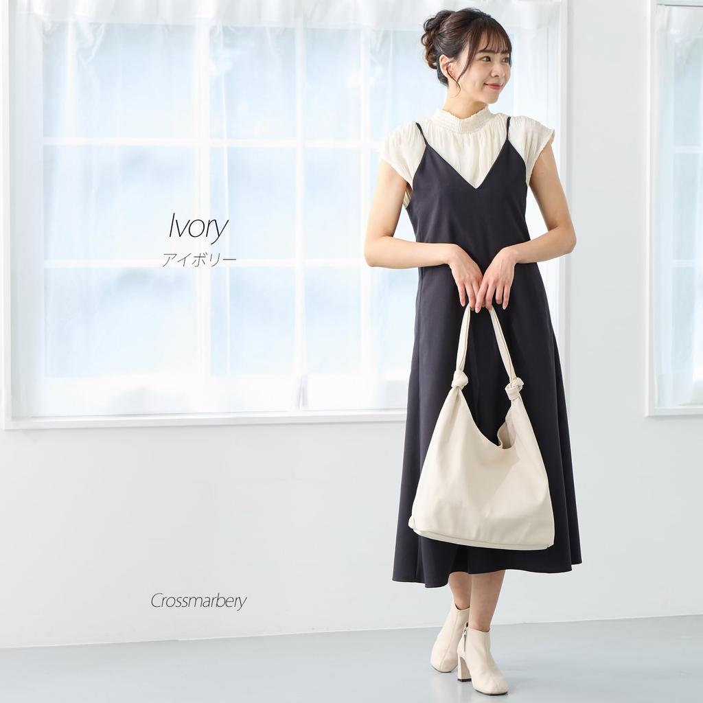 A4 Tote Synthetic Large Faux Shoulder Synthetic For For Both On and Off R57 Ivory [Cross Marberry] Women's Bag, Commuting, Leather, Leather, Capacity,