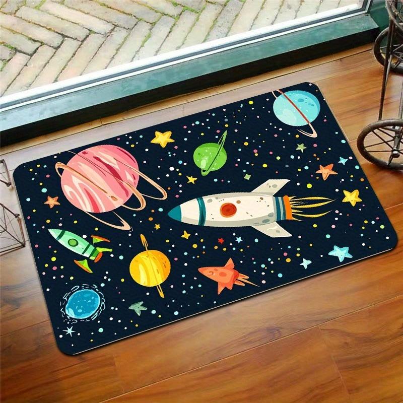 1PC Vintage Motorcycle Rider Kitchen Rug Non-Slip Door Mat Pop design Bathroom Rug Bath Mat Carpet for Home Sink Laundry Decor
