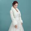 Faux Fur Wedding Dress Packaging White Red Winter Wedding Jackets Bolero for Evening Dress Warm Wedding Shawl