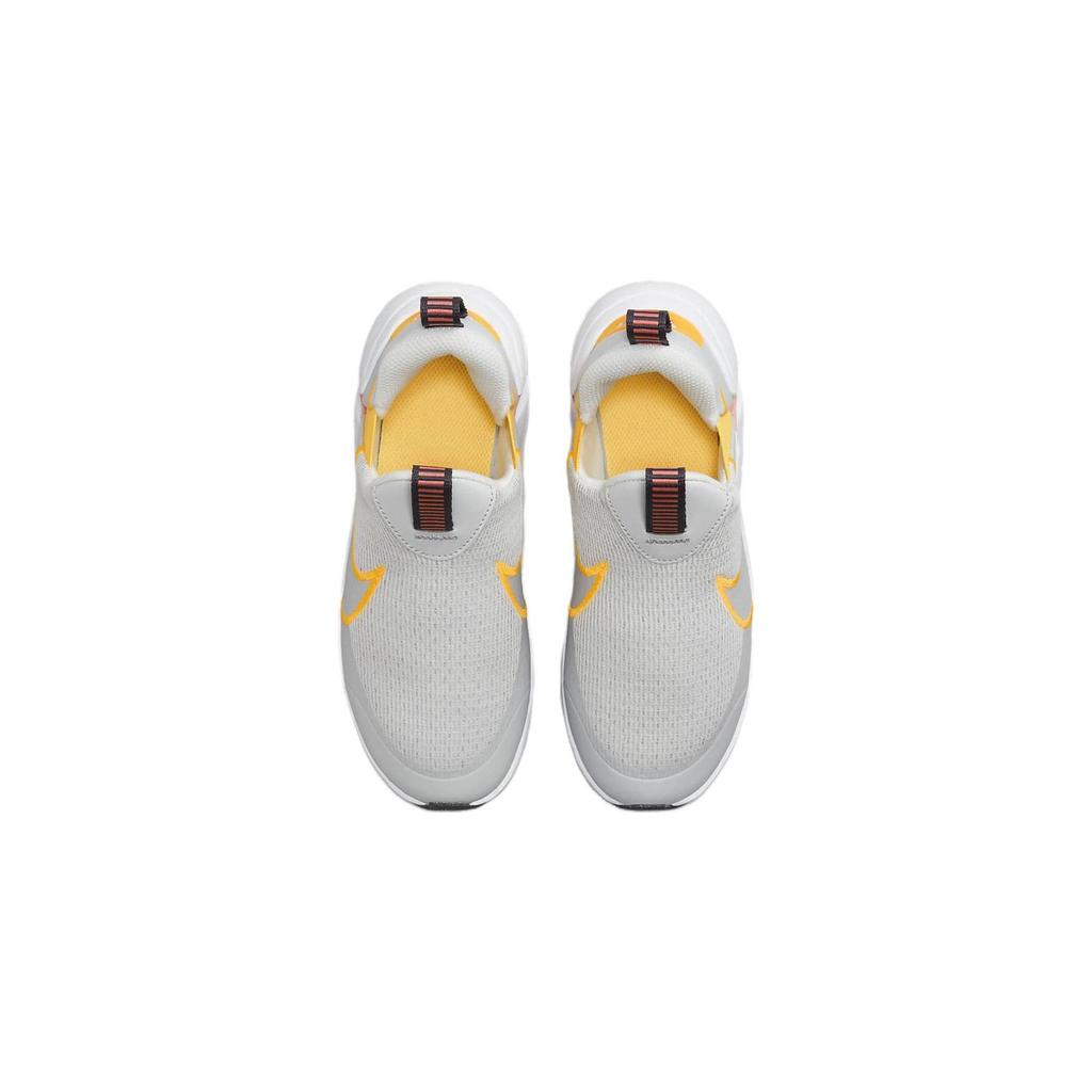 Nike Flex Plus 2 Нескользящие Амортизирующие Прочные Дышащие Низкие Детские Кроссовки для Бега Детские кроссовки Серый Оранжевый DV9000-004