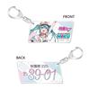 Racing Miku KYOJO VITA 2025 License Plate Style Keychain Ver.