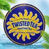 Classic Style Twisted Tea Hard Iced Tea Sign UV Printed Aluminum Wall Decor, Indoor and Outdoor Holiday Decoration
