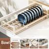 Space Saving Pull Out Dish Rack Built-In Kitchen Drawer Rack Bowl Drain Stand  Kitchen Cabinet
