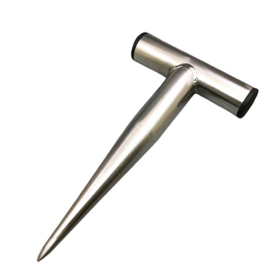 Stainless Steel Hand Dibber Plant Hole Digger Garden Planting Tool with T-Handle Soil Digging Tool for Planting Bulbs Tulips Daffodils Vegetable