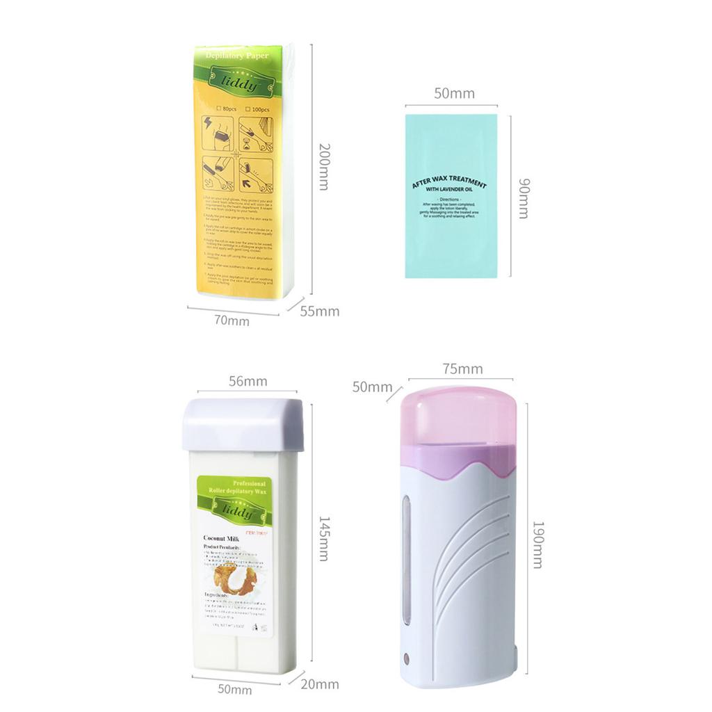 Personal Hair Removal Kit 100g Handheld Roller Hair Removal Waxer Set Rosin Free