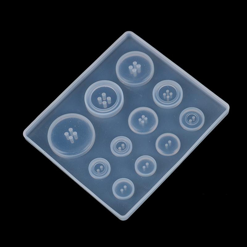 DIY силиконовая форма для изготовления ювелирных изделий для ожерелья из смолы, пуговица, форма для рукоделия
