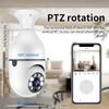 5MP E27 Bulb Surveillance 4X Digital Zoom Camera 2.4G 5G WiFi Wireless Baby Monitor Cameras AI Tracking Home Color Night Vision CCTV Cam