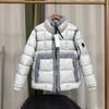 Mens Cotton Puffer Jacket With Patch Badge Hooded Loose Fit Streetwear Outdoor Winter Coat