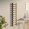 VidaXL Wall-Mounted Wine Rack for 12 Bottles Gold Iron