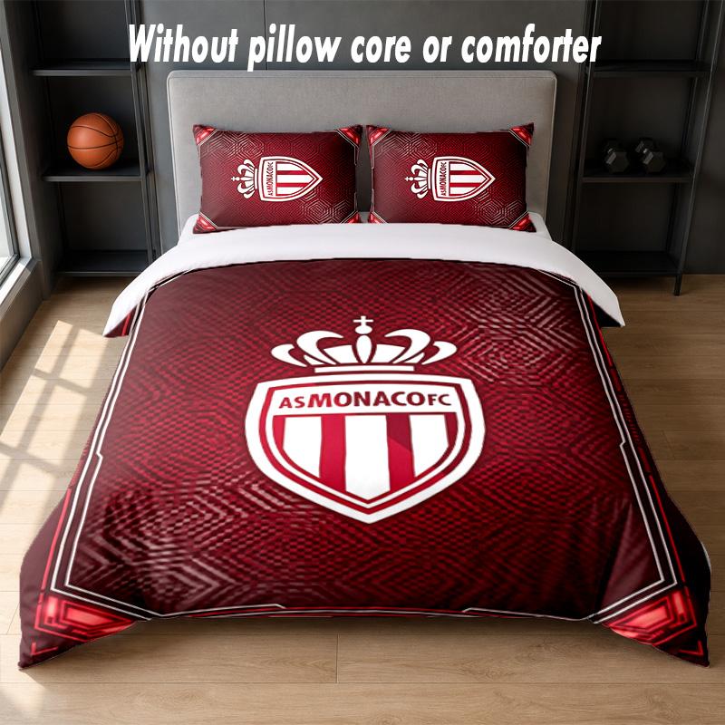 Monaco FC Design Bed Bedding Set 1 Duvet Cover + 2 Pillowcases Soft Breathable Household Bed Linens
